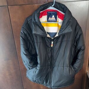 Hudson's Bay Black Jacket with Colorful Lining
